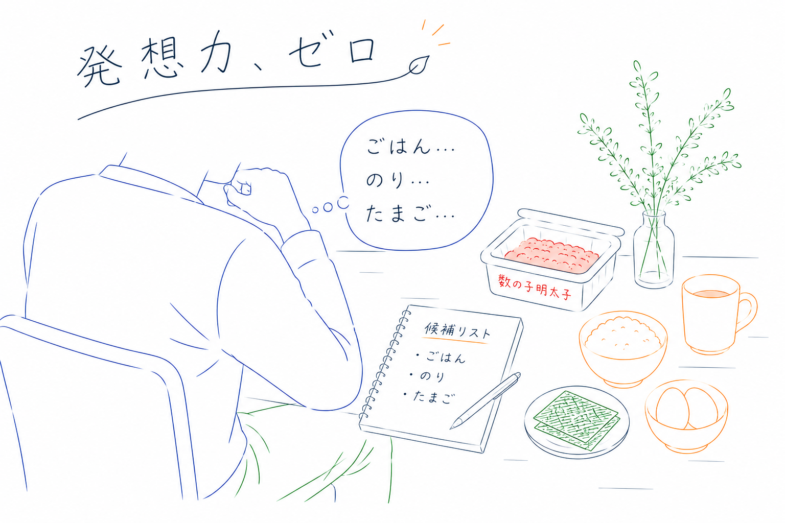数の子明太子のアレンジを悩む